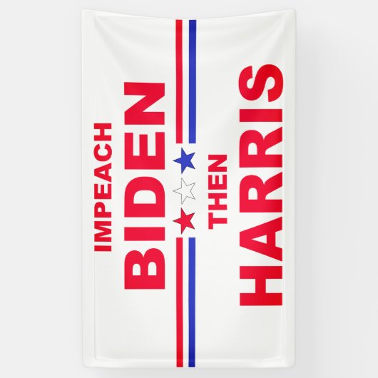 Impeach Biden en Harris Spandoek (Verticaal)