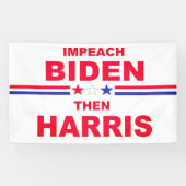 Impeach Biden en Harris Spandoek (Horizontaal)