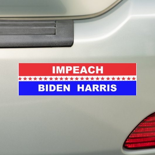 Impeach Biden Harris Bumpersticker (Op auto)