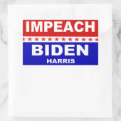 Impeach Biden Harris Rechthoekige Sticker (Tas)
