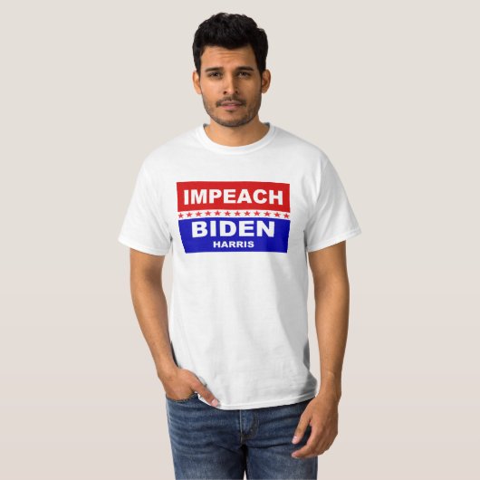 Impeach Biden Harris T-shirt (Voorkant volledig)