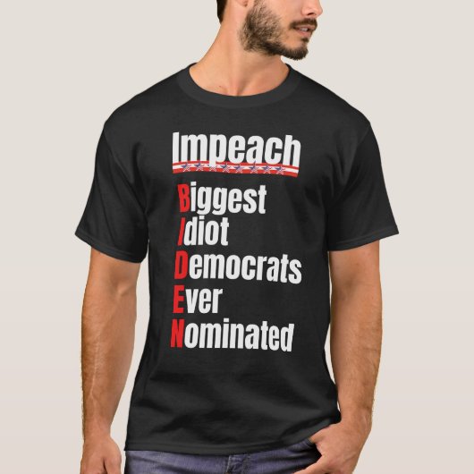 Impeach Biden T-Shirt (Voorkant)