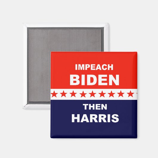 Impeach Biden Than Harris Magneet (Voorkant / Achterkant)