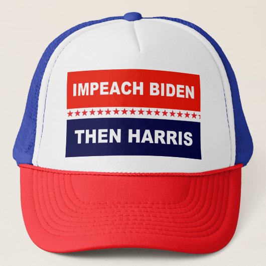 Impeach Biden Than Harris Trucker Pet (Voorkant)