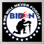 IMPEACH BIDEN WE ZULLEN NOOIT VERGETEN POSTER (Voorkant)