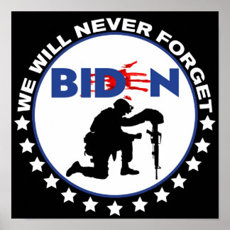 IMPEACH BIDEN WE ZULLEN NOOIT VERGETEN POSTER