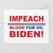 Impeach Bloed voor olie Briefkaart (Voorkant)