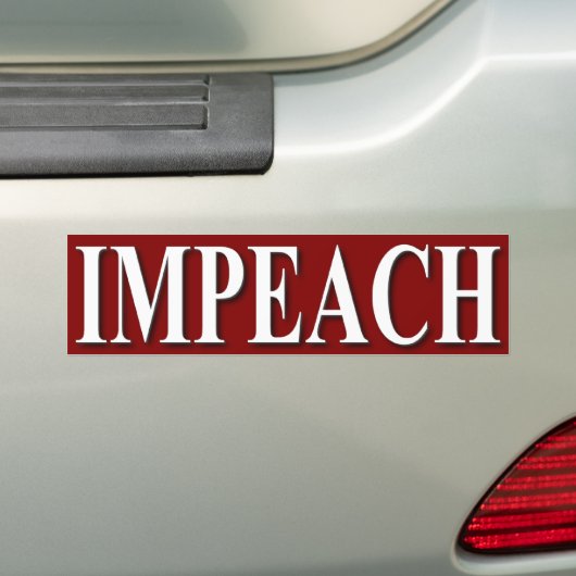 Impeach! Bumpersticker (Op auto)