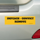 impeach... bumpersticker (Op auto)