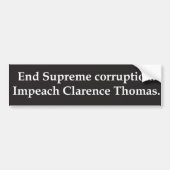 Impeach Clarence Thomas Bumpersticker (Voorkant)