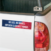 Impeach Clarence Thomas Supreme Court Justice Bumpersticker (Op Truck)