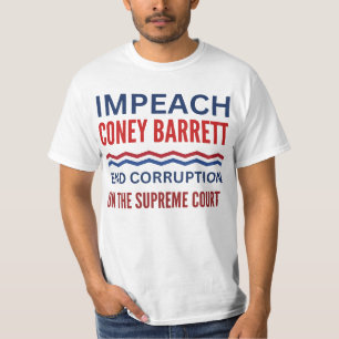 Impeach Coney Barrett Corruptie Hooggerechtshof T-shirt