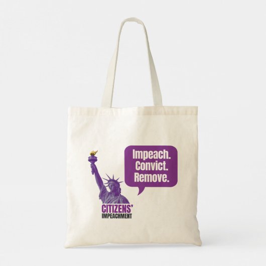 Impeach Convict Remove Tote Tote Bag (Achterkant)