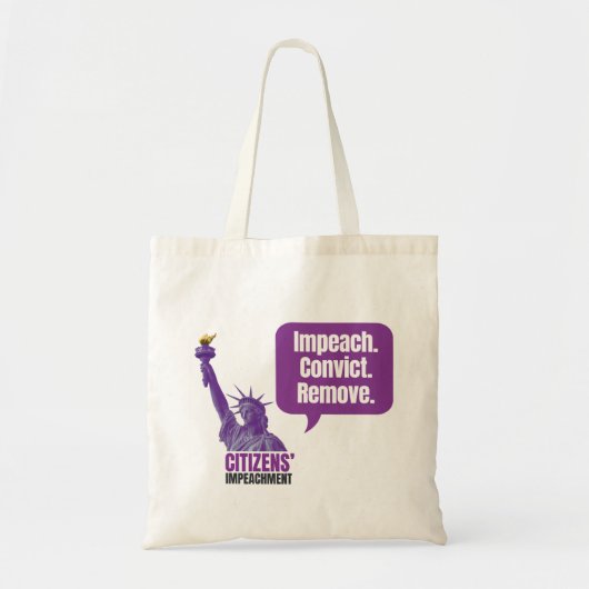 Impeach Convict Remove Tote Tote Bag (Voorkant)
