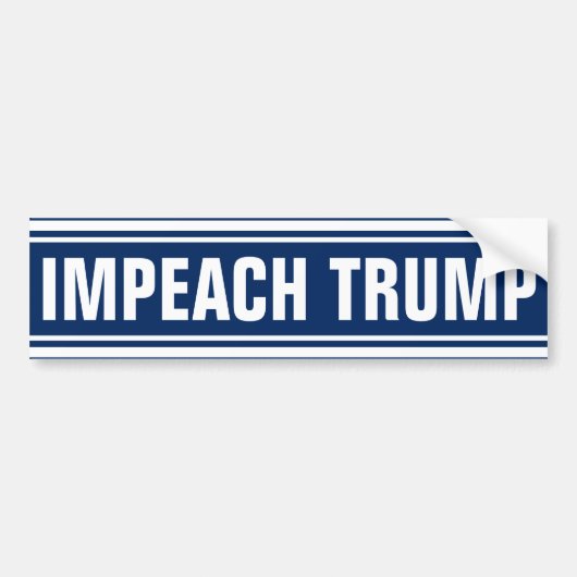 Impeach Donald Trump 2020 Anti President Bumpersticker (Voorkant)