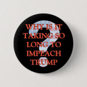Impeach Donald Trump vraagteken Button (Voorkant)