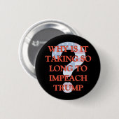 Impeach Donald Trump vraagteken Button (Voorkant /achterkant)