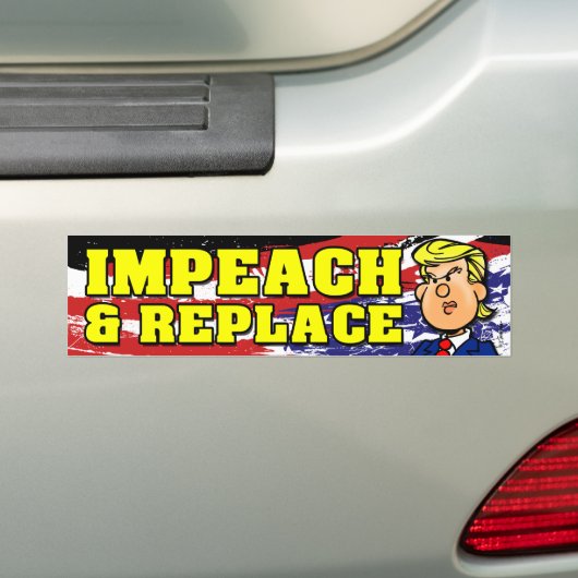 Impeach en vervang bumpersticker (Op auto)