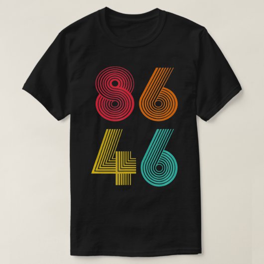  impeach grappige 8646 man-vrouw tegen design t-shirt (Design voorkant)