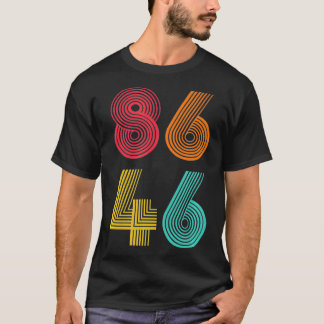 impeach grappige 8646 man-vrouw tegen design t-shirt