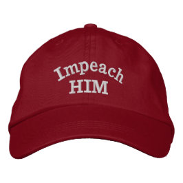“Impeach HIM” Geborduurde honkbalpet Pet