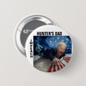 Impeach Hunter's vader Ronde Button 5,7 Cm (Voorkant /achterkant)