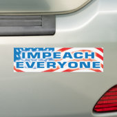 impeach iedereen bumpersticker (Op auto)