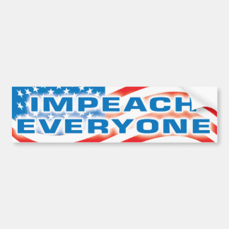 impeach iedereen bumpersticker