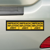 Impeach Inflation Joe Bumpersticker (Op auto)