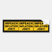 Impeach Inflation Joe Bumpersticker (Voorkant)