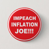 Impeach Inflation Joe Ronde Button 5,7 Cm (Voorkant)