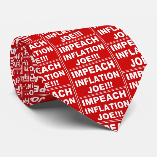 Impeach Inflation Joe Stropdas (Opgerold)