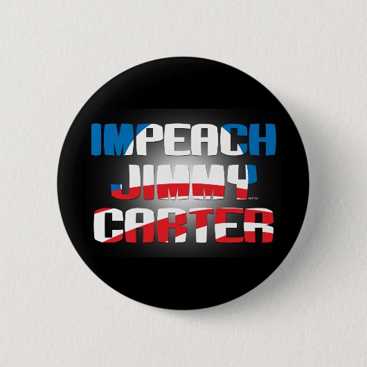 Impeach Jimmy Carter Ronde Button 5,7 Cm (Voorkant)