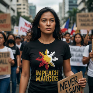 Impeach Marcos Filipijns Protest Corruptie T-shirt