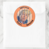 Impeach, nietigverklaring, gevangenis ronde sticker (Tas)