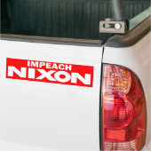 Impeach Nixon  Bumpersticker uit de jaren zeventig (Op Truck)