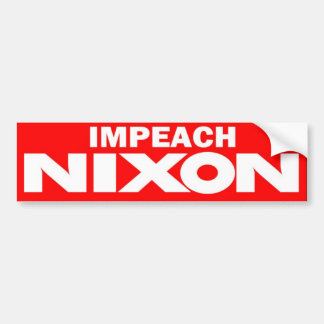 Impeach Nixon  Bumpersticker uit de jaren zeventig