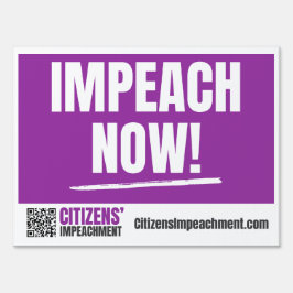 Impeach Now Yard Sign Tuinbord