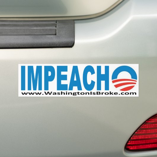IMPEACH O Bumpersticker (Op auto)