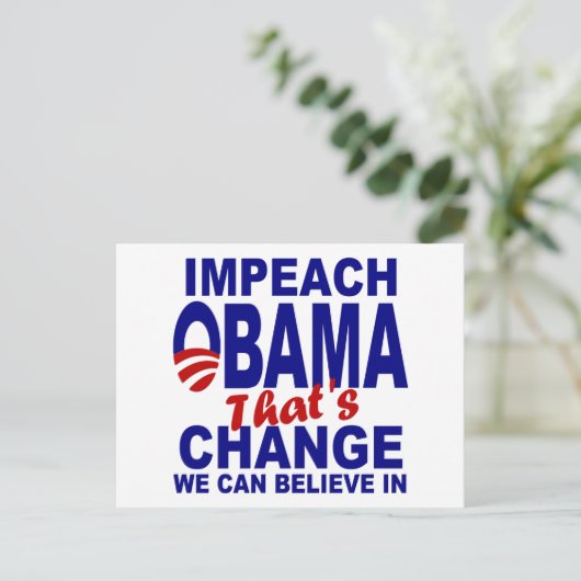 Impeach Obama Briefkaart (Staand voorkant)