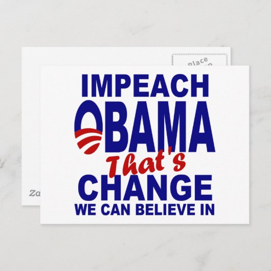 Impeach Obama Briefkaart (Voorkant / Achterkant)