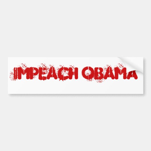 IMPEACH OBAMA BUMPERSTICKER (Voorkant)