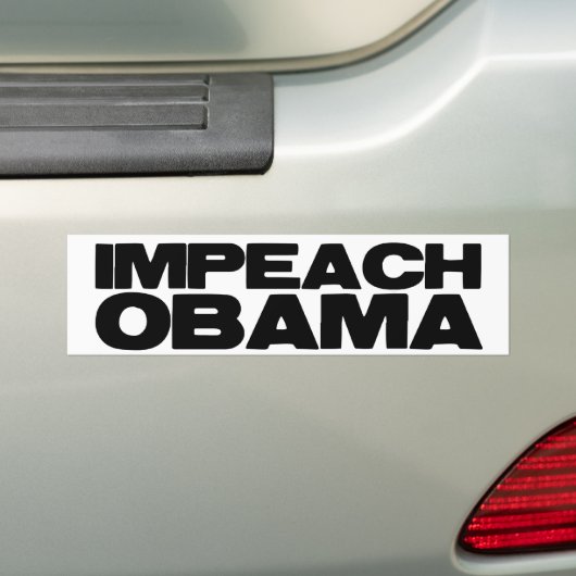 Impeach Obama Bumpersticker (Op auto)