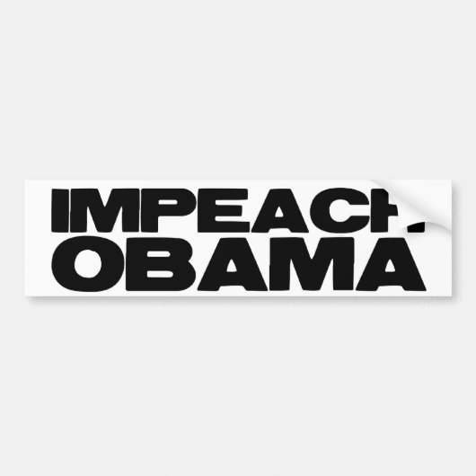 Impeach Obama Bumpersticker (Voorkant)