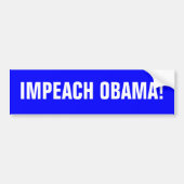 IMPEACH OBAMA! BUMPERSTICKER (Voorkant)