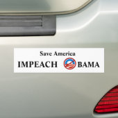 Impeach Obama Bumpersticker (Op auto)
