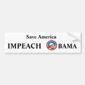 Impeach Obama Bumpersticker (Voorkant)