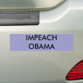 IMPEACH OBAMA BUMPERSTICKER (Op auto)