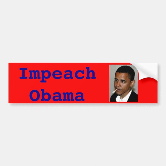 Impeach Obama Bumpersticker (Voorkant)