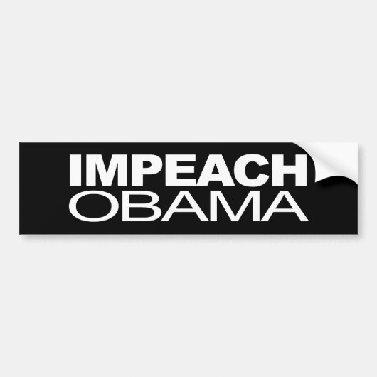 IMPEACH OBAMA BUMPERSTICKER (Voorkant)